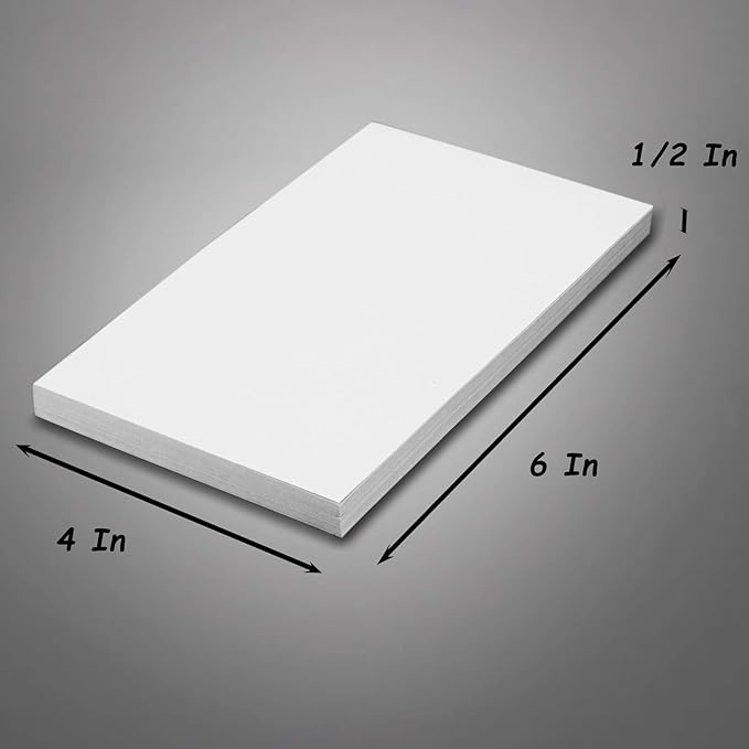 FMP Brands 5 Pack Note Pads 4x6, 100 Sheets Per Memo Pad, Writing Scratch Pad, Blank Notepad, White Waitress Server Note Pads, Paper Pad, To Do Grocery List Small Notepads