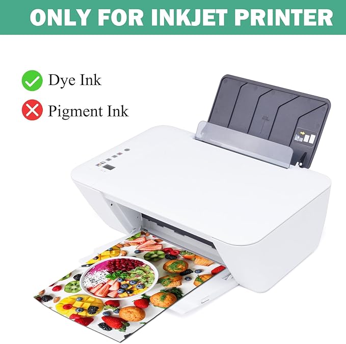 Glossy Photo Paper 3.5x5, 4x6, 5x7, Photo Printer Paper for Inkjet, 75 Variety Pack, Assorted Sizes, 52lb/200gsm