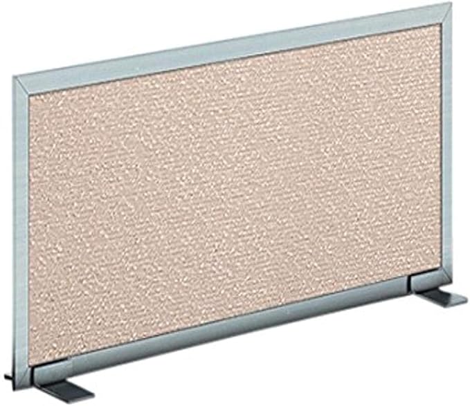 OBEX Acoustical Free Standing Privacy Screen, Cubicle Accessories Desk Privacy Panel, Desk Dividers for Office, Office Furniture Partitions Portable Sound Proof Dividers, 24" x 30", Overcast