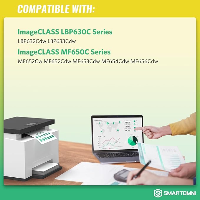 067 Toner Cartridge Set Replacement for Canon 067 067H Toner Cartridge Compatible With Canon Color ImageCLASS MF653Cdw MF656Cdw LBP632Cdw MF654Cdw LBP633Cdw MF650C LBP630C Series Printers 4-Pack Color