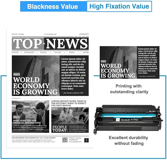 057 057H Black Toner Cartridge: Compatible Toner Cartridge Replacement for Canon 057 057H CRG-057 for ImageCLASS MF445dw MF448dw LBP226dw LBP227dw MF449dw MF445 Laser Printer Ink (Black, 1-Pack)