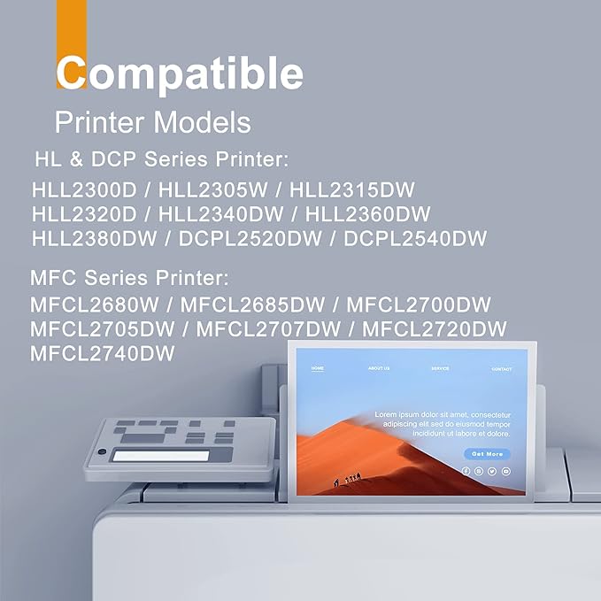 InkNI Compatible Drum (Not Toner) Replacement for Brother DR630 DR 630 Drum for HL-L2300D HL-L2320D HL-L2305W MFC-L2700DW HL-L2360DW HL-L2380DW DCP-L2540DW MFC-L2720DW Printer Black, 2-Pack