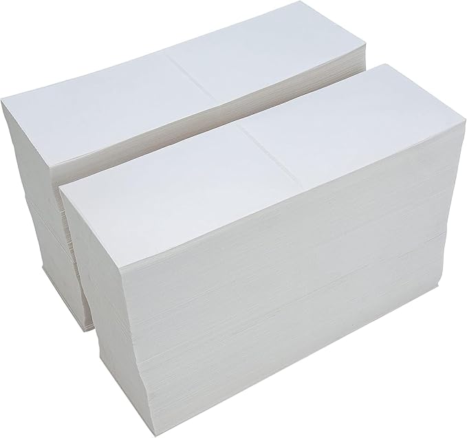 L LIKED 270000 Fanfold 4" x 6" Direct Thermal Labels With Perforated Line for Thermal Printers - Compatible With Zebra & Rollo Printer