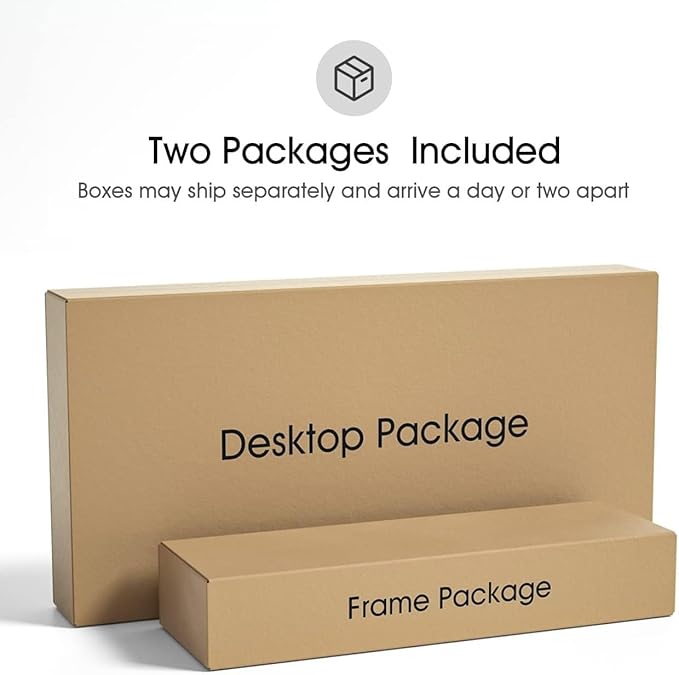 FEZIBO One-Piece Standing Desk Adjustable Height Stand up Home Office Desk, 40x24 Inch Electric Standing Computer Desk, with 4 Memory Presets, Fixable casters, Rustic Brown