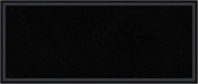 Amanti Art Black Cork Board for Wall, 13x31 Vision Board with Black Wood Frame, Medium Corkboard Office Decor for Home Organization, Modern Corkboard Pinboard to Display Items for Home Organization