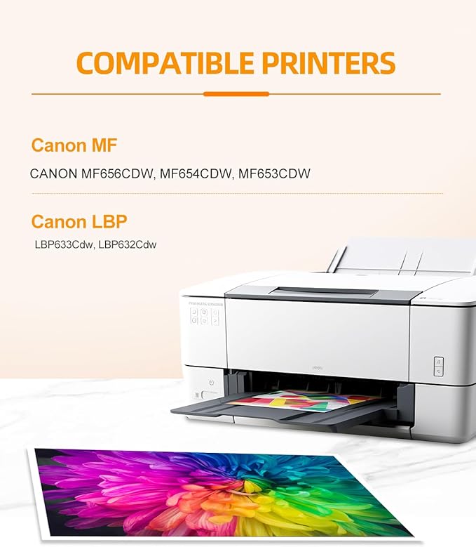 067H MF656Cdw Toner Cartridge Set Compatible for Canon 067H 067 Toner for Canon imageClass LBP633Cdw, LBP632Cdw, LBP631Cw, MF651Cw, MF653Cdw, MF654Cdw, MF655Cdw, MF656Cdw (067H, 4Pack)