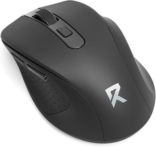 Redragon BM-4092 Wireless Mouse, 5 Level 4000DPI, 18 Months Battery, 2.4GHz Cordless, Portable Optical Computer Mouse for Laptop, PC, Chromebook, Windows, Mac, for Small Hand
