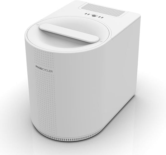 Eco 3 Compact Kitchen Food Recycler | Indoor Composter Bin Alternative | Electric Countertop Food Waste Disposer with Odorless 3.5L Indoor Food Waste Bin for Easy Waste Management | White