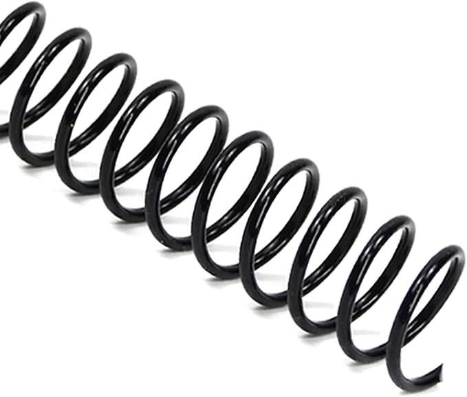 Rayson 15.9mm Plastic Spiral Coil Binding 3:1 Pitch, 5/8inch, 140 Sheets Capacity Black Coil Binding Spines - Versatile for Office and Educational Tasks, Pack of 100