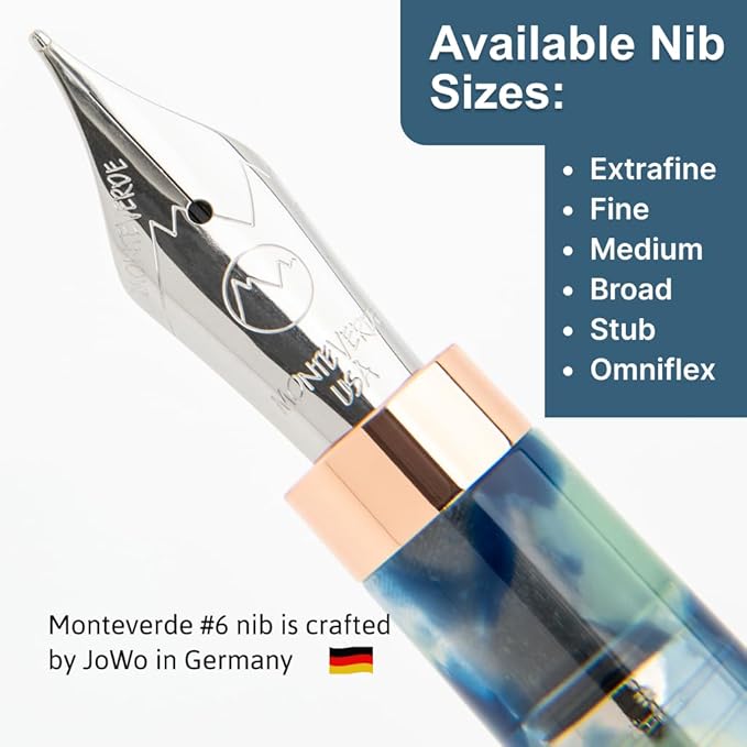 Monteverde Blue Mountain Fountain Pen - M