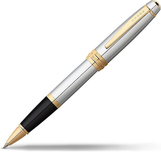 Cross Bailey Refillable Rollerball Pen Presented in a Premium Gift Box - Medium Point, Black Ink, Medalist