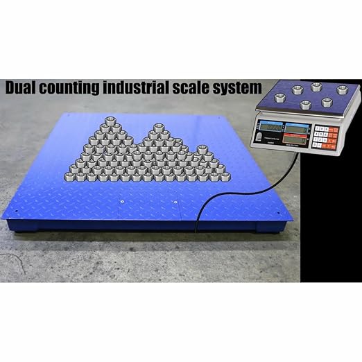 Liberty Scales LS-700-DC Dual Counting Smart Weighing Scale Systems, Size 84" x 84" (7' x 7') - C-Scale 6 lb x .0002 lb/Floor Scale 1000 lb x .2 lb