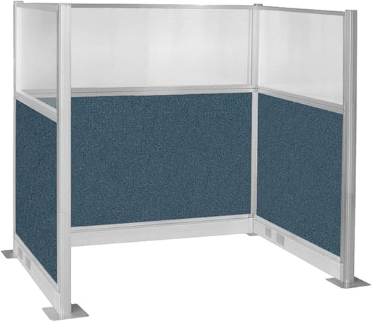 Versare Pre-Configured Hush Panel Electric Cubicle | Workstation Divider Walls | Cubicle Privacy Panels | Office Partition Walls