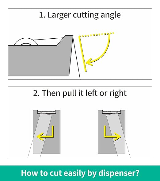 6 Rolls Transparent Tape Refills, Clear Tape Dispenser Refill Rolls, Glossy Gift Wrap Tapes for Office, School, Home, 3/4 x 1000 Inches