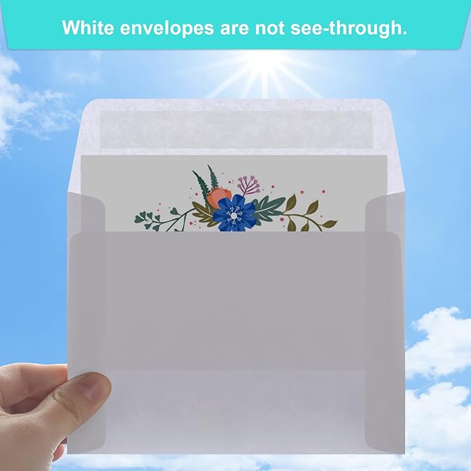 70 Packs Invitation Envelopes, A2 Envelopes White, Postcard Envelopes, Envelopes for 4.5x5.5 Cards, Envelopes for Invitations, Envelopes Self Seal for Photos RSVP, Greeting Cards