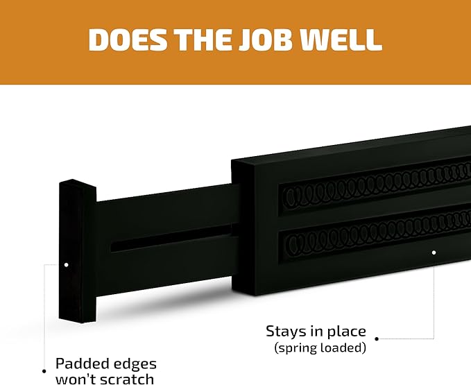 4 Pack Drawer Dividers Bamboo 2.6" High, 16-22" Adjustable Drawer Organizers for Clothes, Expandable Dresser Separators in Bedroom/Bathroom/Kitchen/Office Organization and Storage (Black)