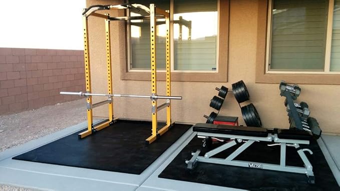 American Floor Mats - Horse/Stable Mats - Heavy Duty Stall Mats - Thick, Durable Rubber Flooring Solid Black 3/8" Thick - 4' x 50' Roll