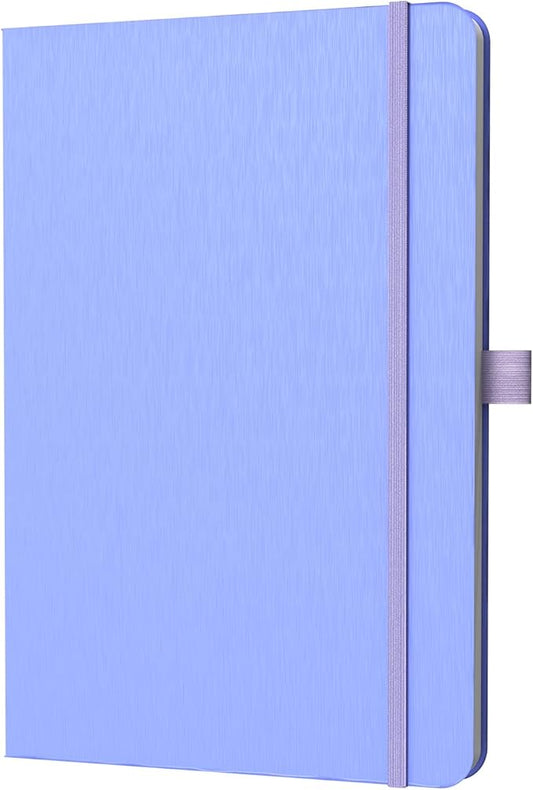 A5 Lined Journal Notebook, 7mm College Ruled Notepad, Journaling for Writing, Work, School, Travel and Note Taking, Hardcover 160 Pages (80 Sheets) 5.79 x 8.3 inches (Cornflower Blue)