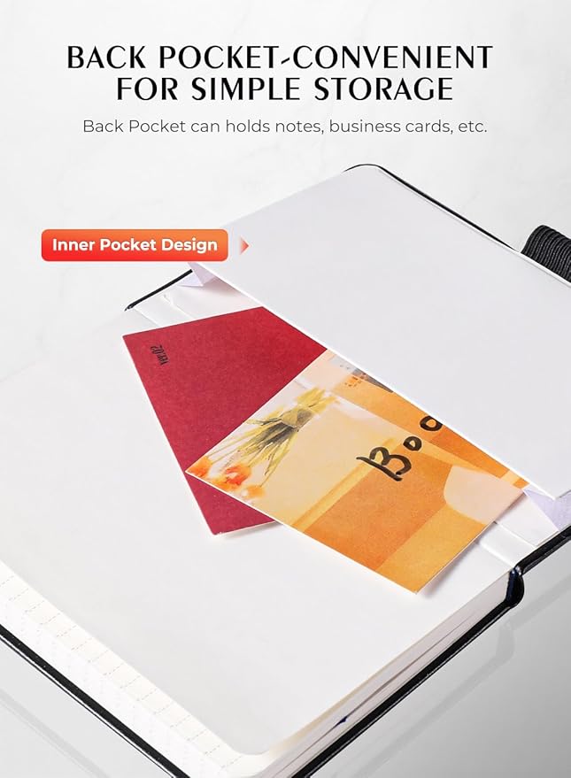 AISBUGUR Pocket Notebook, Small Notebook, 2-Pack Total 320 Pages,3.7" x 5.7" Pocket Notebook (2 Pack, Black1)