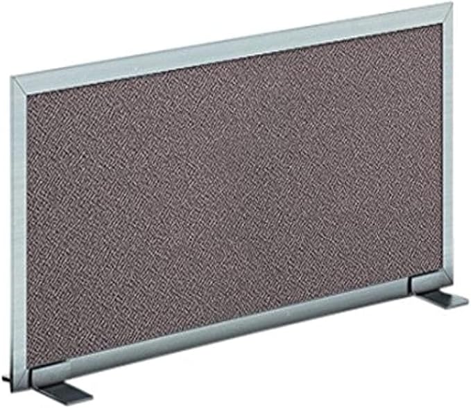 OBEX Acoustical Free Standing Privacy Screen, Cubicle Accessories Desk Privacy Panel, Desk Dividers for Office, Office Furniture Partitions Portable Sound Proof Dividers, 18" x 24", Slate