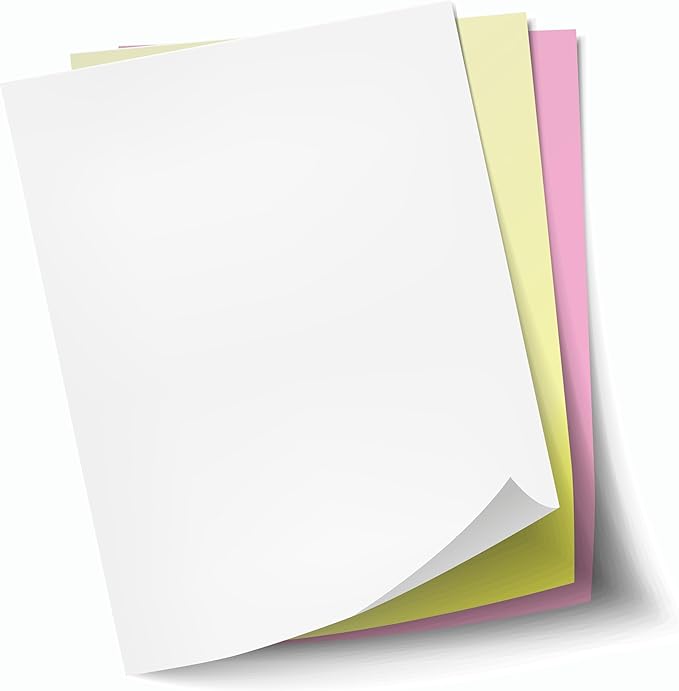 8.5 x 11 Excel One Carbonless Paper, 3 part STRAIGHT/FORWARD (Bright White/Canary/Pink), 1670 Sets, 5010 Sheets, 10 REAMS (Full CASE)