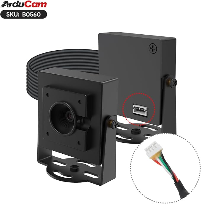 Arducam 4K USB Camera Module, AutoFocus HDR Lightburn Camera for Windows, Linux