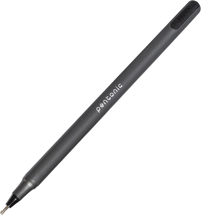 Pentonic Ballpoint Pens In Pen Organizer, Bulk 50 Count, Black Ink, 1.0 mm Medium Point, Smooth Writing For Journaling, Office & School (PEN12537)