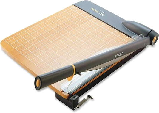 Westcott TrimAir Guillotine Paper Cutter, Paper Trimmer with Sharp and Durable Titanium-Bonded Blade, Maximum Safety Features, 18-Inch, Back to School, School Supplies, Classroom