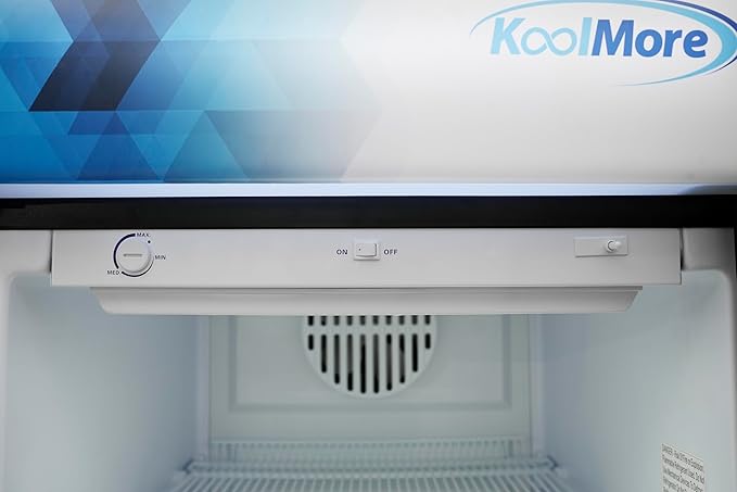 KoolMore KM-MDR-1GD-15C 26 in. Commercial Glass Door Merchandiser Refrigerator with LED Lights, 15 cu. ft. in Black, ETL Listed