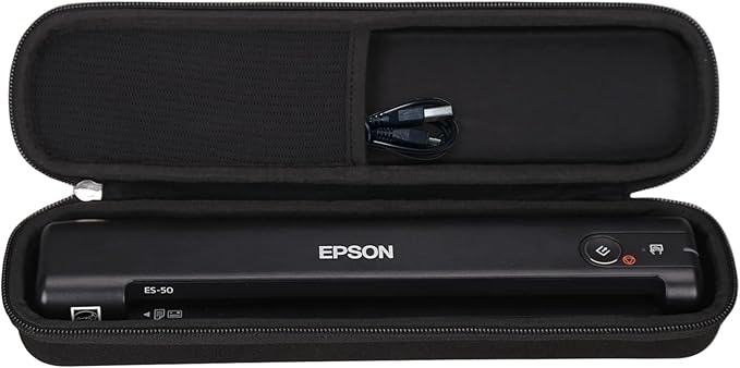 Aproca Hard Storage Travel Case,for Epson Workforce ES-50 / ES-55R / ES-60W / ES-65WR / DS-30 / DS-70 / DS-80W Document Scanner