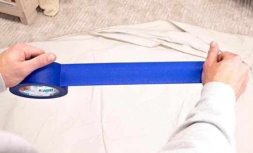 ABRO 24 Pack Blue Painters Tape 2 Inch Wide, 48mm x 55M, All Purpose Blue Tape Temporary Labeling, Easy Tear, Clean Removal, Masking Tape
