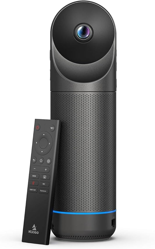 NexiGo Meeting 360 Ultra (Gen 3), Enhanced All-in-One Conference Camera System, Multi-Camera Setup, 8K Capture, AI-Powered Framing and Auto Tracking, for Medium to Large Meeting Rooms