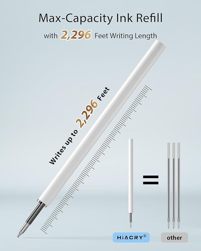 8pc Gel Pens, 0.7mm Black Ink, Medium Tip - Fast-Dry, No Bleed, Gradient Colors for Office & School