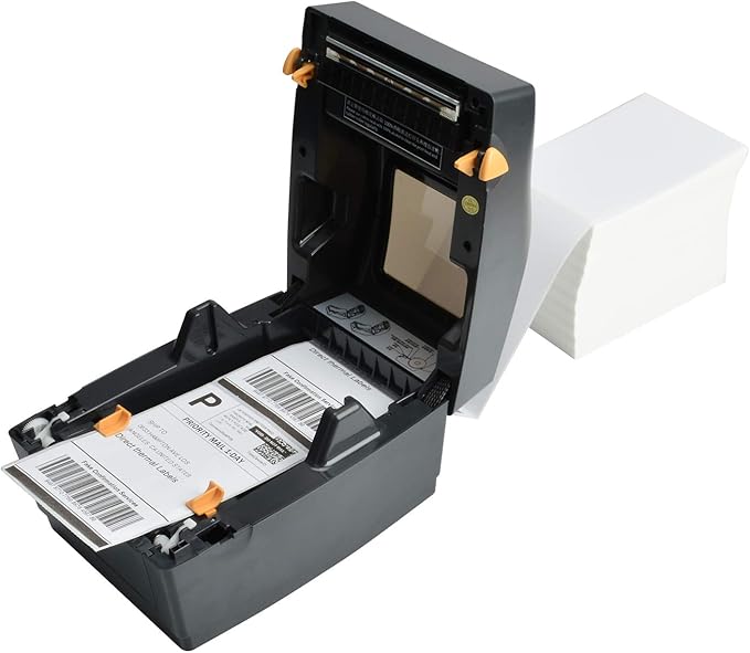 4x6 Thermal Labels, FungLam 2000 Fanfold 4" x 6" Direct Thermal Shipping Labels, Thermal Printer Labels with Perforated line, Permanent Adhesive, Compatible Zebra, Rollo Label Printer