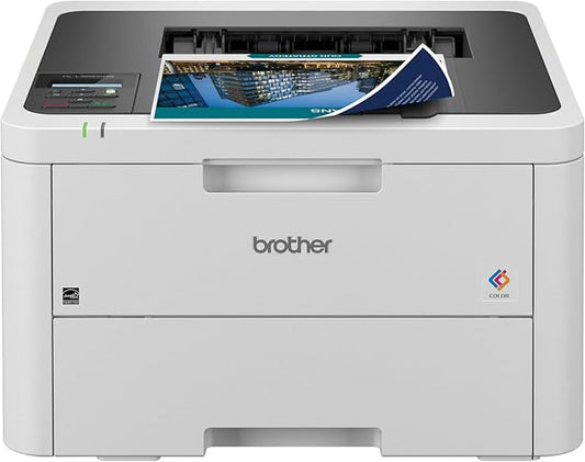Brother Color Laser Printer with Wireless Printing Fast 19 PPM Output, Duplex Feature, Mobile Device Compatible, 250-Sheet Paper Tray for Professional Home Office Printing (HL-L3220CDW)