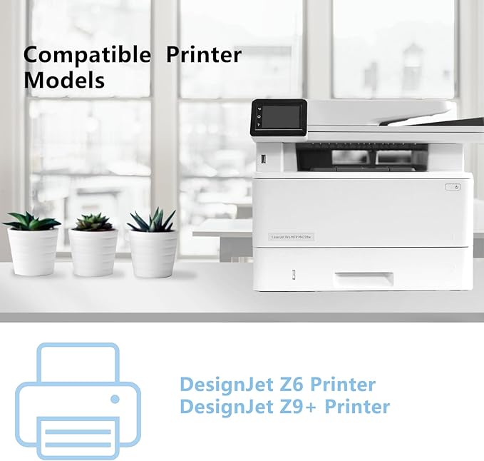 746 Yellow Ink Cartridge (P2V83A) High Capacity Compatible Ink Cartridge for 746 Z6 & Z9+ Large Format Plotter Printer,300-ml