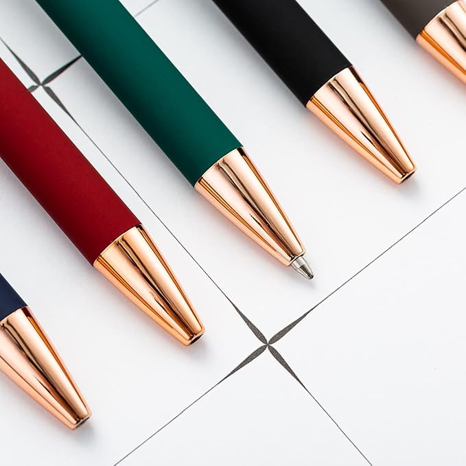 Custom Engraved Ballpoint Pens Bulk, Personalized with Name/Logo, Black or Blue Ink, Smooth Writing for Office, School, Business, Church, Reunion 20 Pcs Green