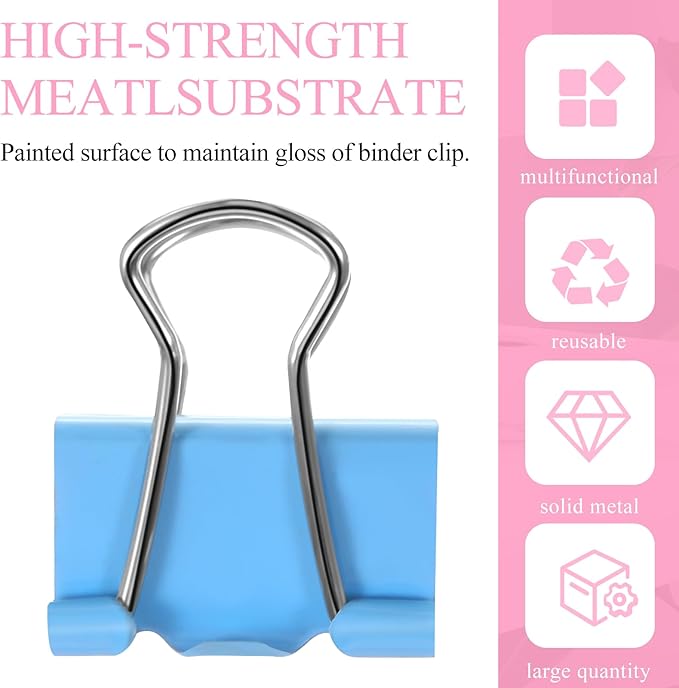 Jetec 500 Pieces 0. 6 Inch Colorful Binder Clips Bulk Small Paper Clamps Metal Paper Clips for Teachers Students Classroom Business Office and School Office Supplies