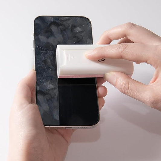 CLICK CLEAN Touchscreen Mist Cleaner, Screen Cleaner, All in One Screen Cleaner Spray with Microfiber and Phone Stand for All Phones, Laptop and Tablet Screens (Pink)