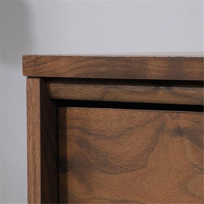 Pemberly Row 2 Drawers 30.28" Vertical Walnut Engineered Wood Filing Cabinet Lockable Easy Assembly Stationary Legal/Letter Size for Home, Office