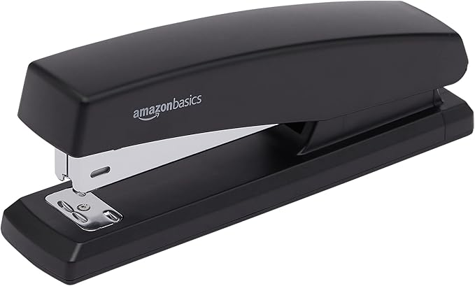 Amazon Basics Stapler Value Pack Including Staples and Staple Remover, 3-Pack, Black