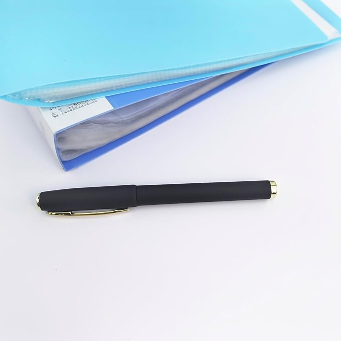 Fengtaiyuan Gel Ink Roller Ball Pens, Black Ink, Ultra Fine 0.38mm, Comfortable Grip, Easy Hold, Writting Pens, Smooth, 18 Count (Black-0.38mm-038P18SS)