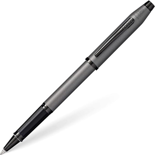 Cross Century II Refillable Rollerball Pen Presented in a Luxury Gift Box - Medium Point, Black Ink, Brushed Gunmetal Gray