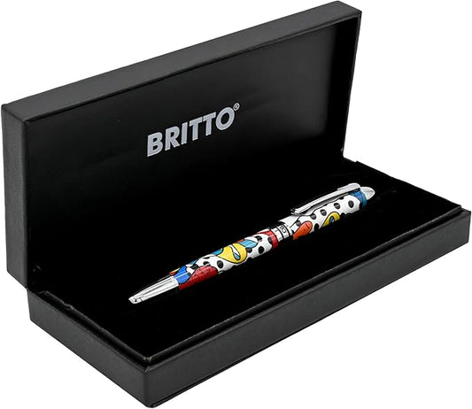 Britto Premium Rollerball Pen - Extra Fine Point with 0.5mm Premium-Grade Refillable Liquid Black Ink, Smooth Precision Writing & Quick Drying Pen for Journaling (Japanese, Camouflage)