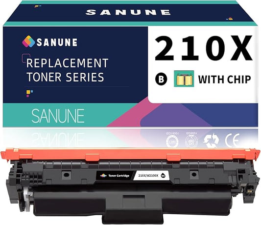 210X Black Toner Cartridges with chip Compatible for HP 210 A 210X Black Toner Cartridges for Color Laser Jet MFP 4301dw 4301fdn 4301fdw 4201dw 4201dn Printer Ink (‎1-Pack)