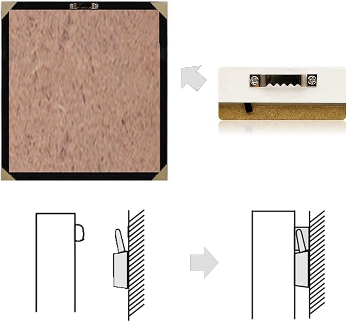 50 Pack Large Sawtooth Picture Hangers Steel Picture Hangers Picture Frames Hangers with Screws Picture Hang Solutions, for Hanging Clock Paintings Artwork Picture Frame Hook Photos (Silver)