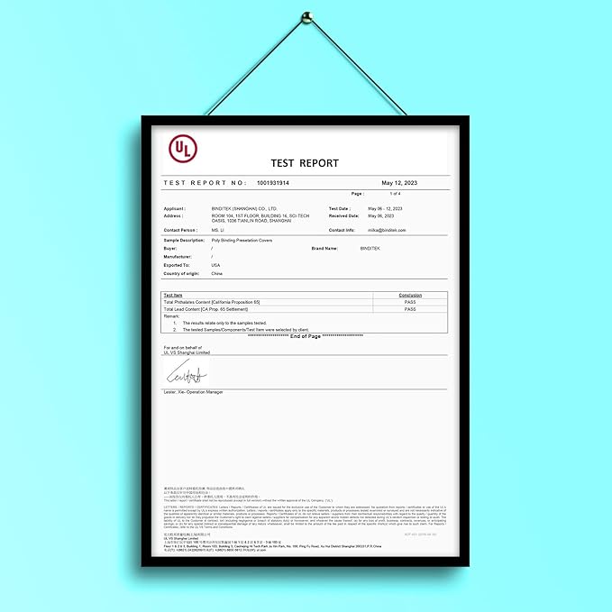 Binditek 100 Pack 16 Mil Sand-Textured Polycover - Plastic Binding Cover for Letter Size - Business Reports and Proposals - Lightly Sanded Finish - Square Corners, Un-Punched, Black