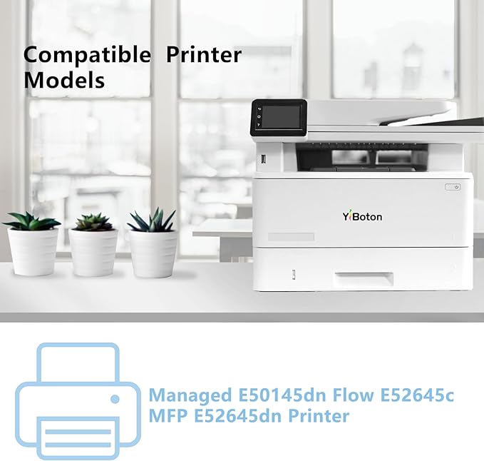 High Capacity W9008 W9008MC Black Toner Cartridge Compatible for HP W9008MC Managed E50145dn Flow MFP E52645c MFP E52645dn Priners (25,000 Pages)
