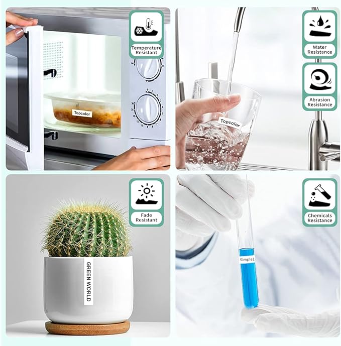 6-Pack 6mm 0.23" Laminated Tape Compatible for Brother P Touch Label Tape 6mm Tze211 Tze111 Tze411 Tze511 Tze611 Tze711 1/4" Tze Tz 0.23" Label for PTD220 PTH100 PTH110 PTD202 PTD210