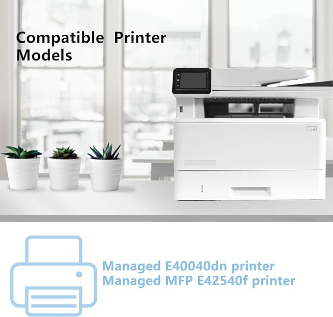 High Yield W9024MC Black Toner Cartridges [with chip] Compatible for HP W9024MC Toner for LJ Managed E40040dn Managed MFP E42540f Printer (11,800 Pages )